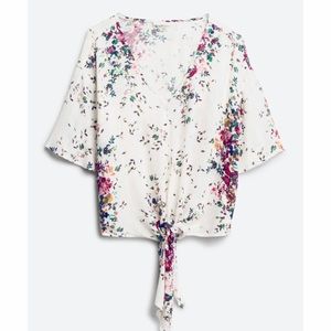 Women’s tie front blouse